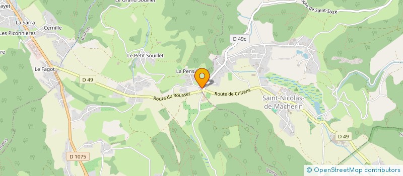 localisation de l'entreprise MONSIEUR SEBASTIEN BERTHET- PILON  SAINT-NICOLAS-DE-MACHERIN