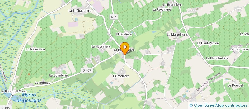 localisation de l'entreprise MONSIEUR SEBASTIEN BERTHO à LE LOROUX-BOTTEREAU