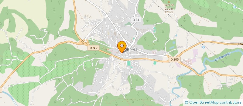 localisation de l'entreprise MONSIEUR SEBASTIEN BERTIN  TOURVES