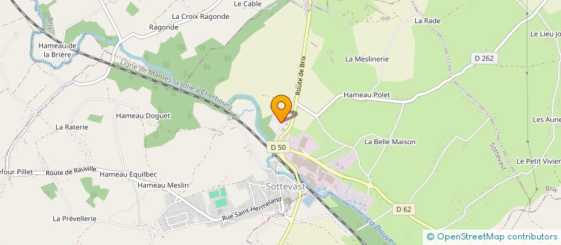 localisation de l'entreprise MONSIEUR SEBASTIEN BESNARD  SOTTEVAST