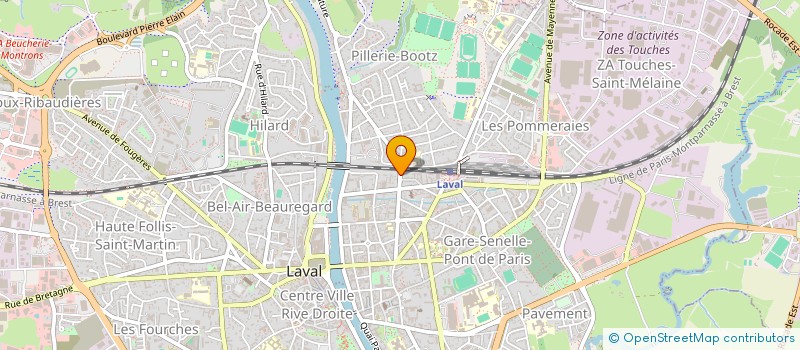 localisation de l'entreprise MONSIEUR SEBASTIEN BESNIER à LAVAL