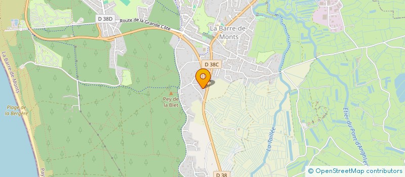 localisation de l'entreprise MONSIEUR SEBASTIEN BESNIER  LA BARRE-DE-MONTS