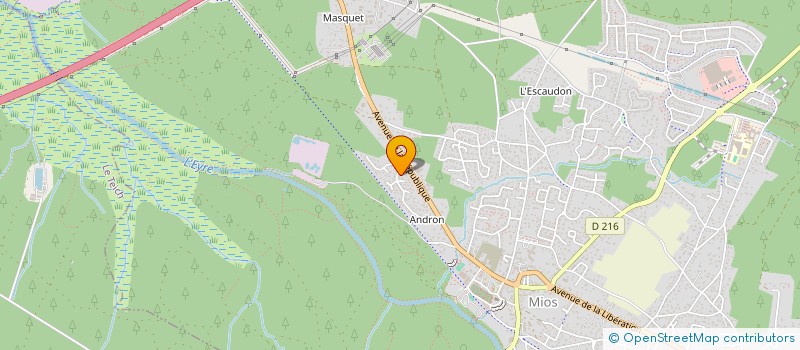 localisation de l'entreprise MONSIEUR SEBASTIEN BESSEAU  MIOS