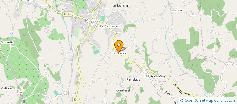 localisation de l'entreprise MONSIEUR SEBASTIEN BESSENET à MEYSSAC