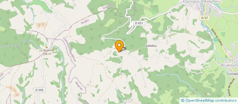 localisation de l'entreprise MONSIEUR SEBASTIEN BESSIERE  CLAIRVAUX-D AVEYRON