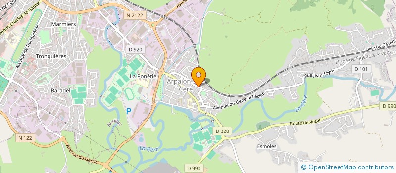 localisation de l'entreprise MONSIEUR SEBASTIEN BEYSSAC à ARPAJON-SUR-CERE
