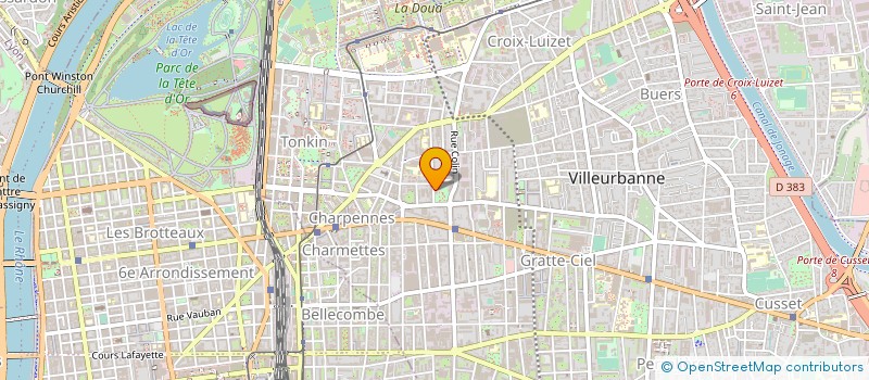 localisation de l'entreprise MONSIEUR SEBASTIEN BIANCHI  VILLEURBANNE