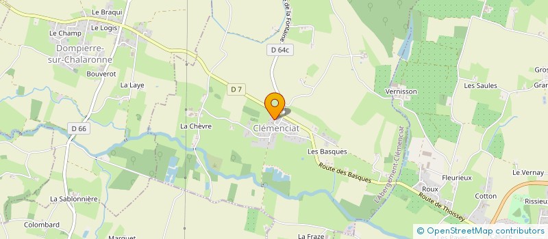 localisation de l'entreprise MONSIEUR SEBASTIEN BIANCO  SANDRANS