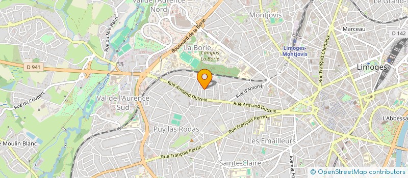 localisation de l'entreprise MONSIEUR SEBASTIEN BIARDOU à LIMOGES