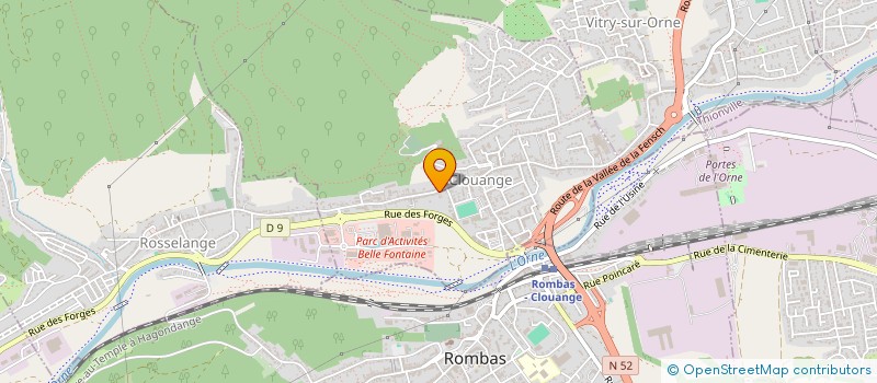 localisation de l'entreprise MONSIEUR SEBASTIEN BICHLER  CLOUANGE