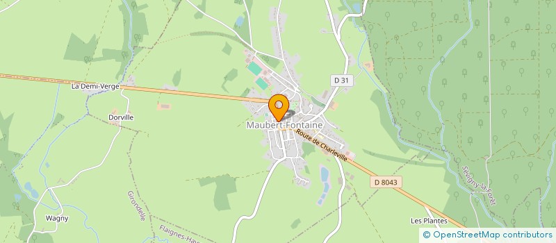 localisation de l'entreprise MONSIEUR SEBASTIEN BIENFAIT  MAUBERT-FONTAINE