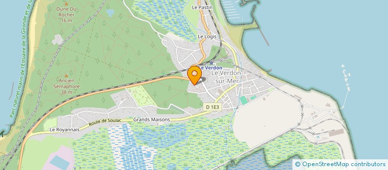 localisation de l'entreprise MONSIEUR SEBASTIEN BIENKOWSKI  LE VERDON-SUR-MER