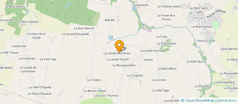 localisation de l'entreprise MONSIEUR SEBASTIEN BIGNON  ROMILLE