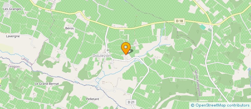 localisation de l'entreprise MONSIEUR SEBASTIEN BIGNON  DOULEZON