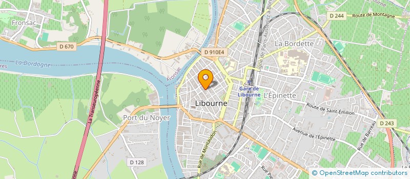 localisation de l'entreprise MONSIEUR SEBASTIEN BILLARD à LIBOURNE