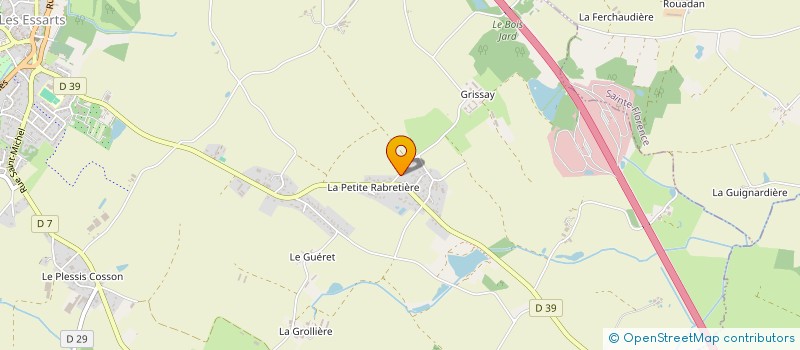 localisation de l'entreprise MONSIEUR SEBASTIEN BILLAUD  ESSARTS EN BOCAGE