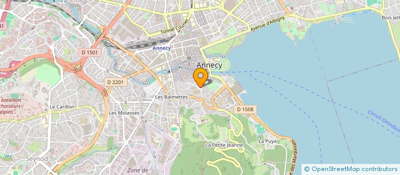 localisation de l'entreprise MONSIEUR SEBASTIEN BILLON à ANNECY