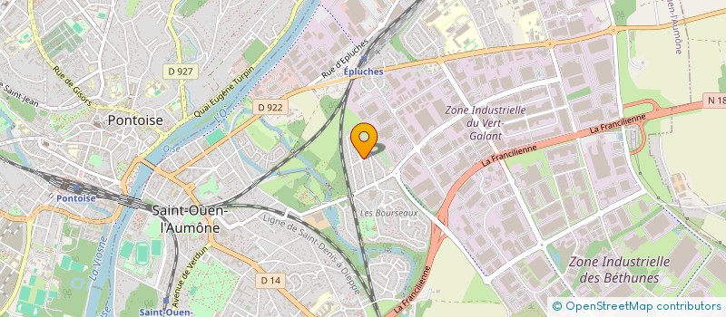 localisation de l'entreprise MONSIEUR SEBASTIEN BINEY  SAINT-OUEN-L'AUMONE