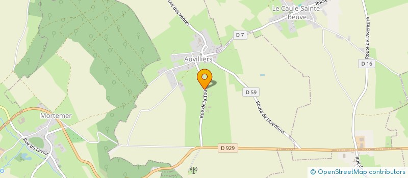 localisation de l'entreprise MONSIEUR SEBASTIEN BIRRE  AUVILLIERS