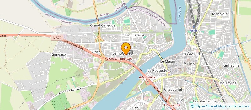 localisation de l'entreprise MONSIEUR SEBASTIEN BISCARA BATAILLARD  ARLES