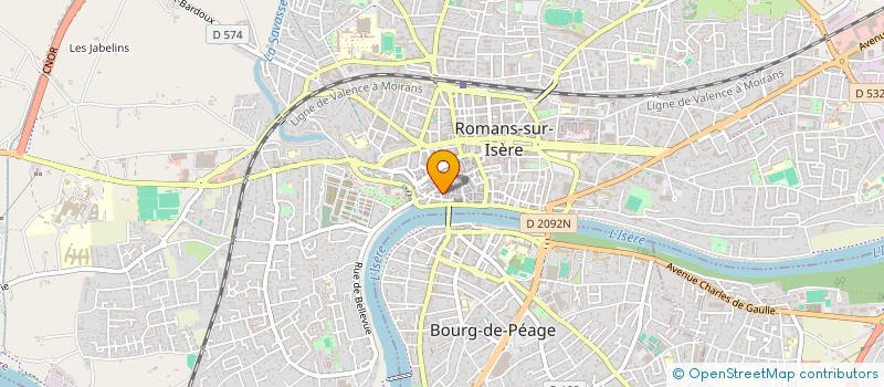 localisation de l'entreprise MONSIEUR SEBASTIEN BIZET  ROMANS-SUR-ISERE