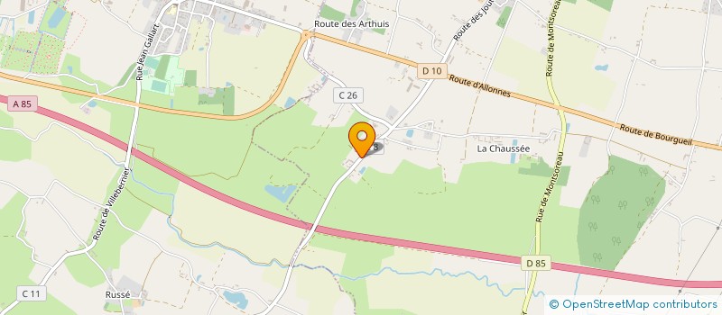 localisation de l'entreprise MONSIEUR SEBASTIEN BLAIS  BRAIN-SUR-ALLONNES