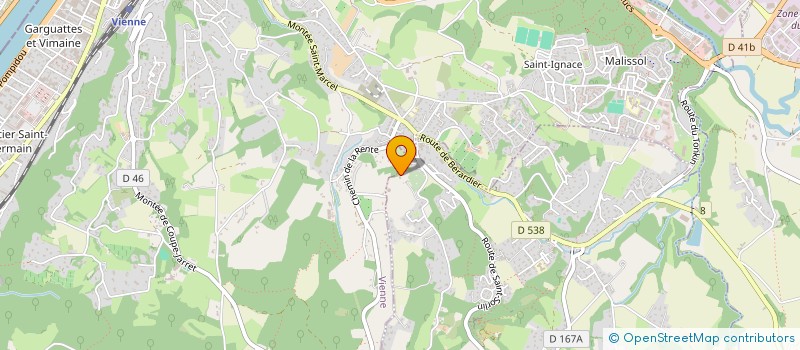 localisation de l'entreprise MONSIEUR SEBASTIEN BLAISE  VIENNE