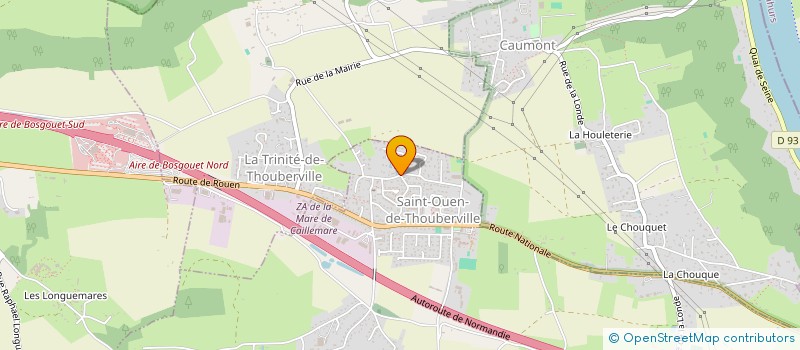 localisation de l'entreprise MONSIEUR SEBASTIEN BLAISE  SAINT-OUEN-DE-THOUBERVILLE