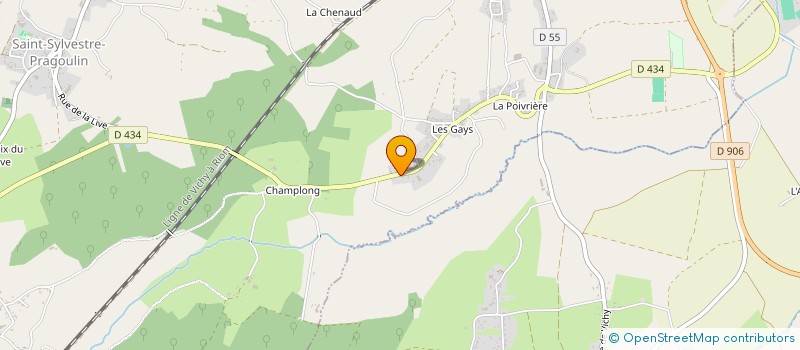 localisation de l'entreprise MONSIEUR SEBASTIEN BLANC à SAINT-CLEMENT-DE-REGNAT