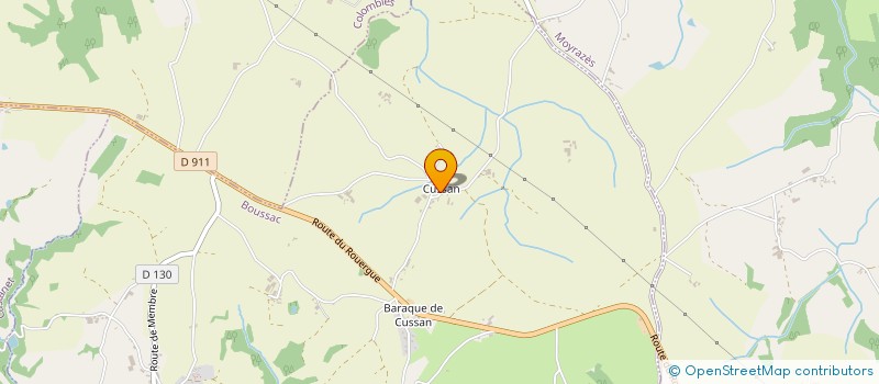 localisation de l'entreprise MONSIEUR SEBASTIEN BLANC à BOUSSAC
