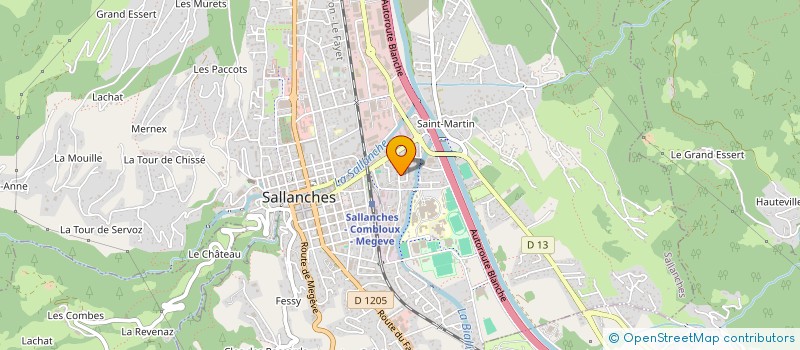localisation de l'entreprise MONSIEUR SEBASTIEN BLANC à SALLANCHES