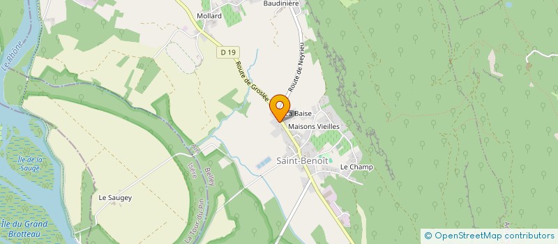 localisation de l'entreprise MONSIEUR SEBASTIEN BLANC  GROSLEE-SAINT-BENOIT