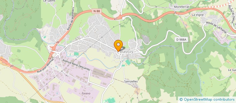 localisation de l'entreprise MONSIEUR SEBASTIEN BLANC  SAINT-GERMAIN-LAPRADE