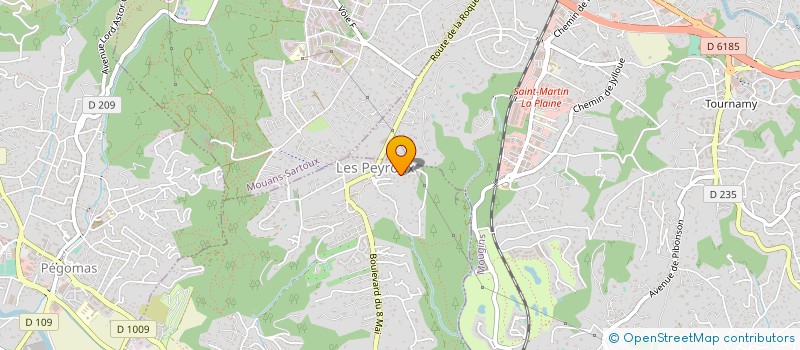 localisation de l'entreprise MONSIEUR SEBASTIEN BLANC à LA ROQUETTE-SUR-SIAGNE