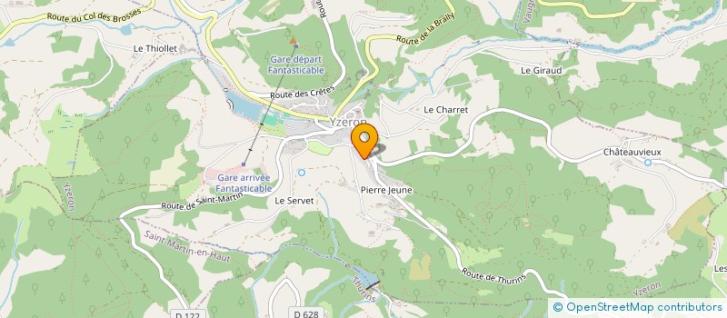 localisation de l'entreprise MONSIEUR SEBASTIEN BLANC  YZERON