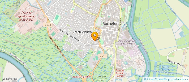 localisation de l'entreprise MONSIEUR SEBASTIEN BLANC  ROCHEFORT