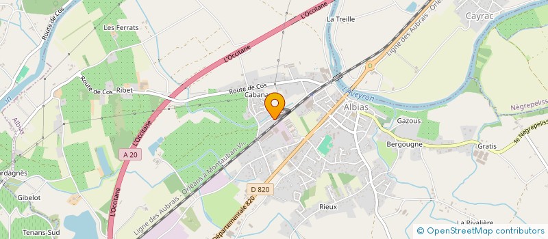 localisation de l'entreprise MONSIEUR SEBASTIEN BLANC  ALBIAS