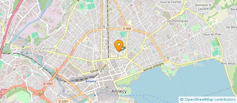 localisation de l'entreprise MONSIEUR SEBASTIEN BLANC à ANNECY