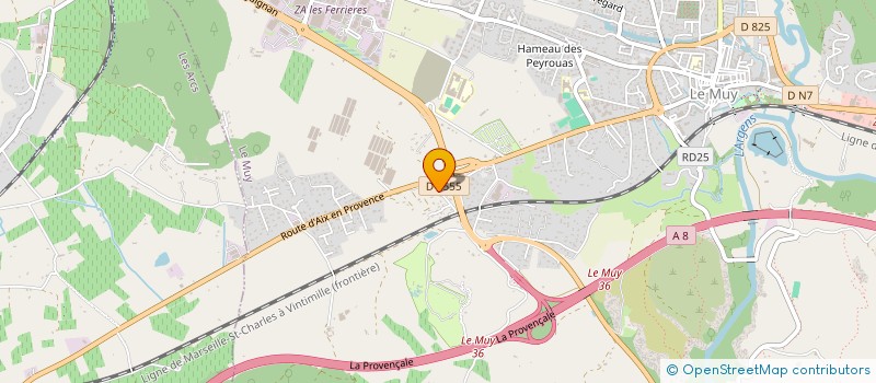 localisation de l'entreprise MONSIEUR SEBASTIEN BLANC  LE MUY