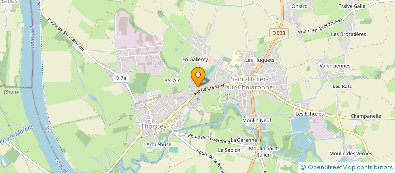 localisation de l'entreprise MONSIEUR SEBASTIEN BLANC  SAINT-DIDIER-SUR-CHALARONNE