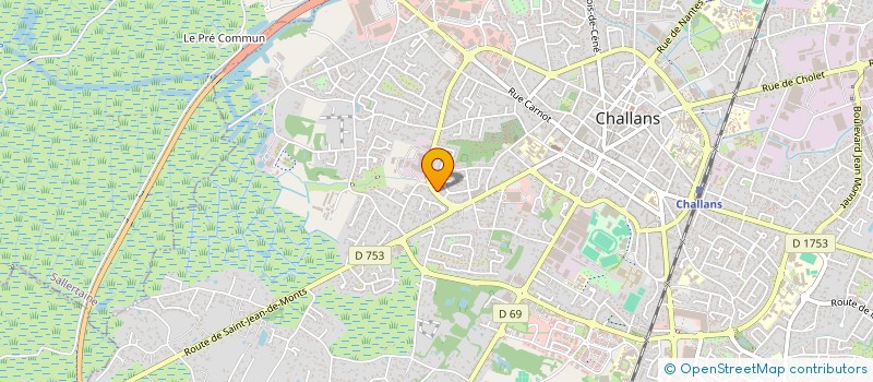 localisation de l'entreprise MONSIEUR SEBASTIEN BLANC à CHALLANS