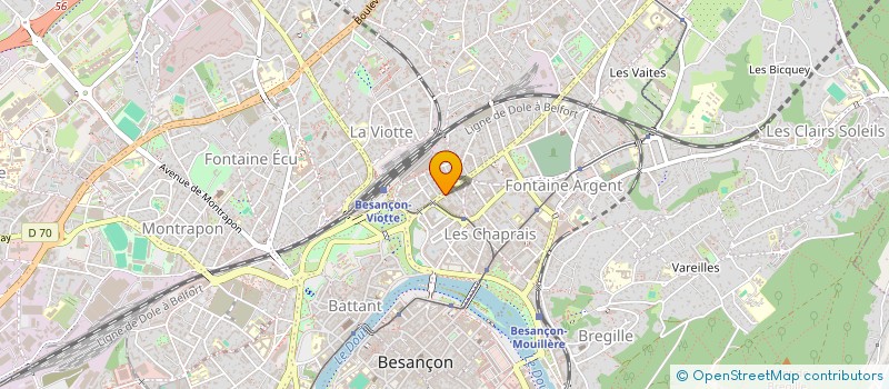 localisation de l'entreprise MONSIEUR SEBASTIEN BLANDIN à BESANCON