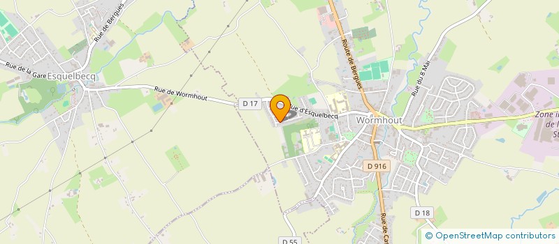 localisation de l'entreprise MONSIEUR SEBASTIEN BLANQUART  WORMHOUT