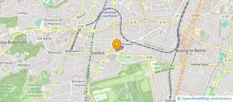 localisation de l'entreprise MONSIEUR SEBASTIEN BLAVET à SCEAUX