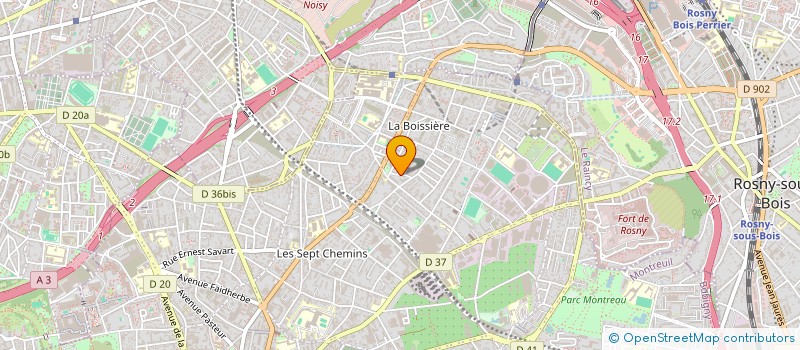localisation de l'entreprise MONSIEUR SEBASTIEN BLEUZE à MONTREUIL