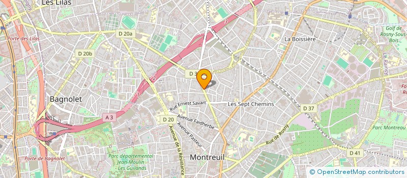 localisation de l'entreprise MONSIEUR SEBASTIEN BLONDEAU à MONTREUIL