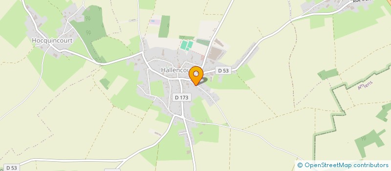 localisation de l'entreprise MONSIEUR SEBASTIEN BLONDEL à HALLENCOURT