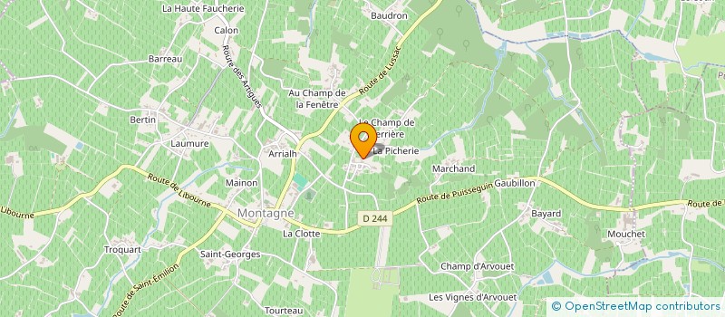 localisation de l'entreprise MONSIEUR SEBASTIEN BLONDY à MONTAGNE