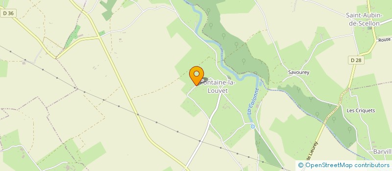 localisation de l'entreprise MONSIEUR SEBASTIEN BLOUIN  FONTAINE-LA-LOUVET