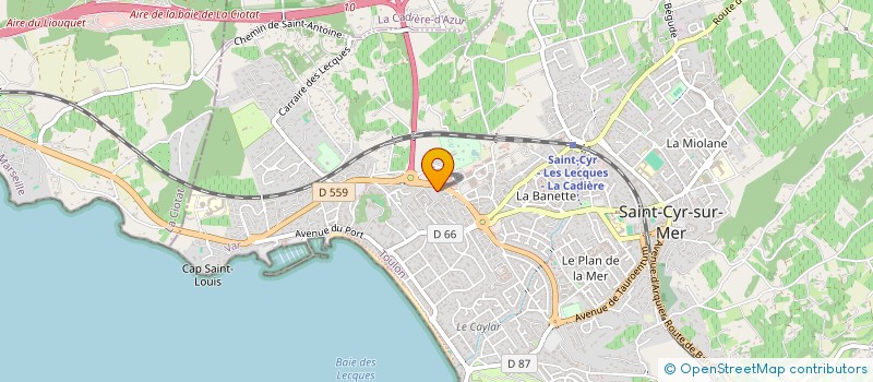 localisation de l'entreprise MONSIEUR SEBASTIEN BODIN à SAINT-CYR-SUR-MER